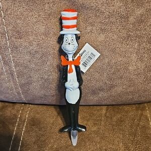 Dr. Seuss Cat in the Hat Figurine - Red, Black, and White Ink Pen.